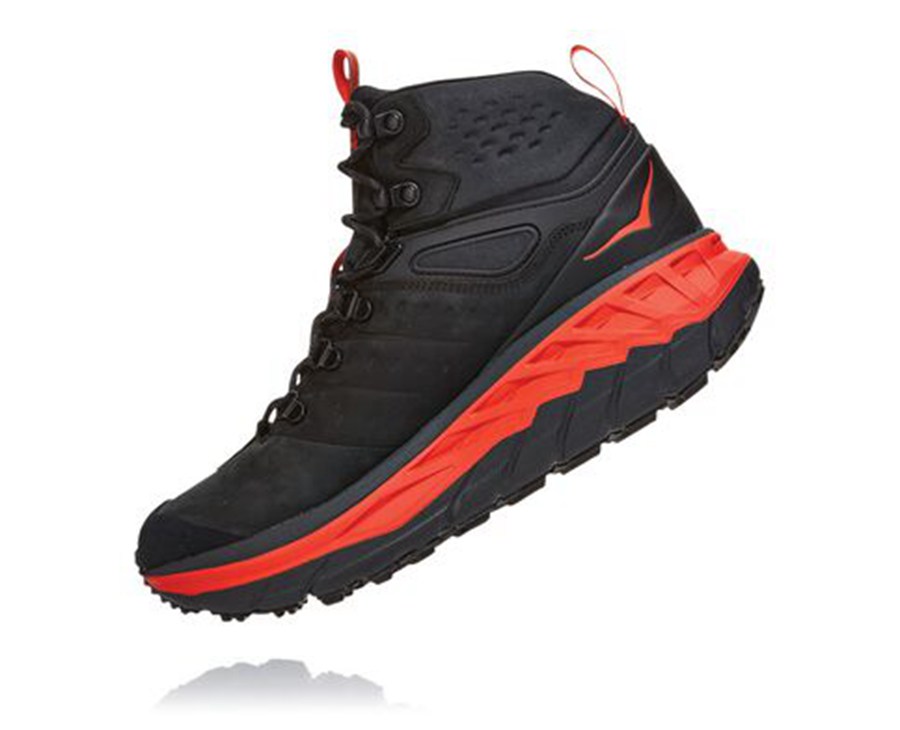 Hoka One One Vandresko Herre - Stinson Mid Gore-Tex - Sort - 175206BPF